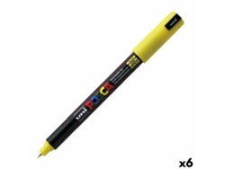 Rotuladoras POSCA Pc-1Mr Amarillo 6 Unidades
