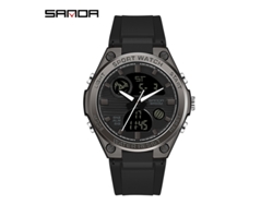 Reloj Electrónico Deportivo Multifuncional Luminoso Para Mujer (negro), Resistente Al Agua, Estilo Harajuku.