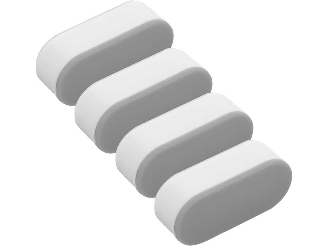 Juego de 4 almohadillas de fijación para asiento de inodoro, antideslizantes y con adhesivo CHABERLU