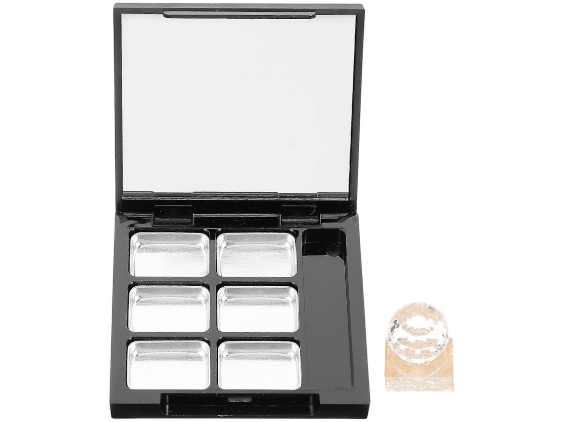 1 Conjunto Estuche Compacto Vacío Para Marcador Con Espejo Dentro De Recipiente De Cosméticos Recargable Webake