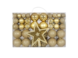 Un Juego De 101 Adornos Navideños En Forma De Bolas, Perfectos Para Decorar El Árbol De Navidad. Su Diseño Ergonómico Los Hace Ideales Para