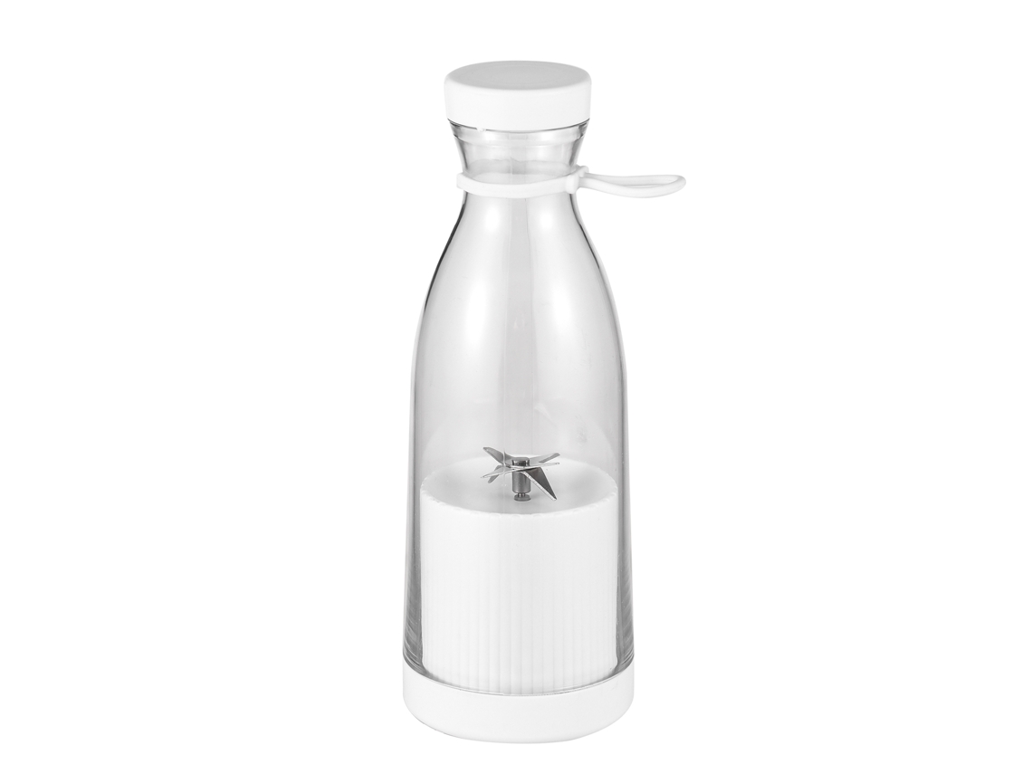 Minibatidora portátil de 380 ml con batería recargable y 6 cuchillas para batidos y malteadas (sin marca)