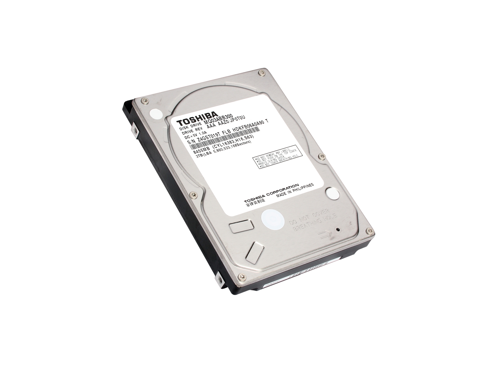 Disco HDD Interno TOSHIBA MQ03ABB200 (2 TB - SATA - 5400 RPM)