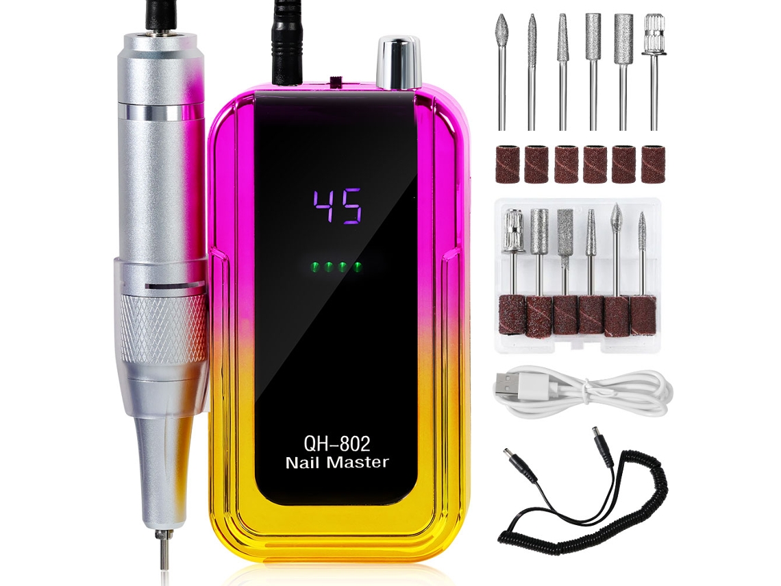 (¡oro!) Máquina Recargable Para Decoración De Uñas Con Función De Degradado Láser, Puede Eliminar El Esmalte De Uñas.