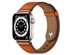 Correa de cuero genuino marrón XIAOMOYU para Apple Watch (42/44/45/49 mm)