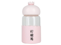 Botella de agua portátil de plástico Slowmoose de 350 ml para estudiantes y niños (azul)