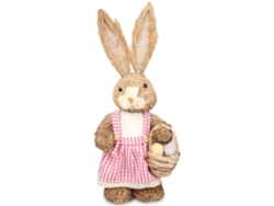 Conejo De Paja Decorativo De Pascua, Adorable Y Exquisito Para Niños Y Amigos.