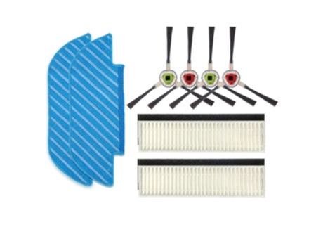 Kit de panos de esfregona com filtro hepa de escova lateral para ecovacs dk35 dk33 dk45