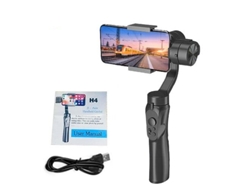 SZSMART  Estabilizador de Gimbal  Portátil de 3 Eixos para Smartphone iPhone com Tiro Vertical e Lateral de Anjo