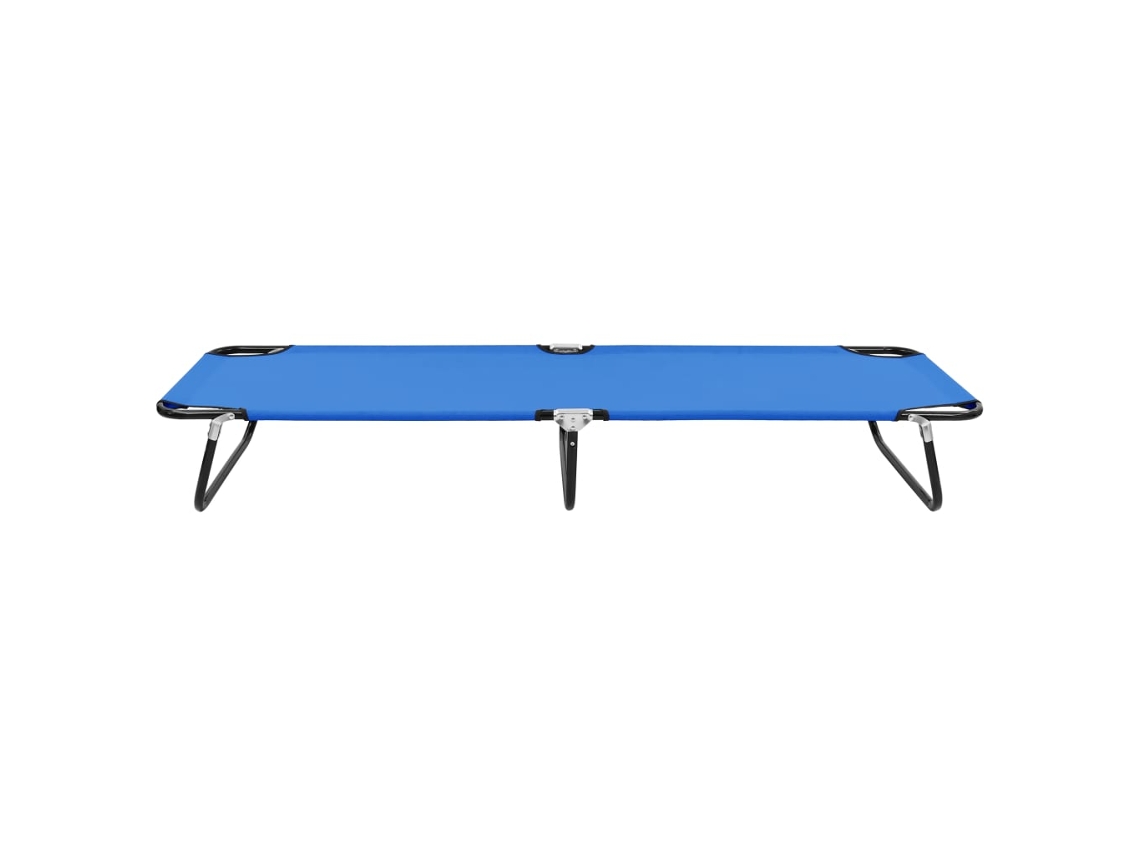 Tumbona | Tumbona De Exterior | Silla Plegable Acero Azul Wsd461417