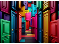 Rompecabezas Para Adultos De 1000 Piezas - Puerta Extraña - Rompecabezas Educativo De Puerta Extraña (rojo)