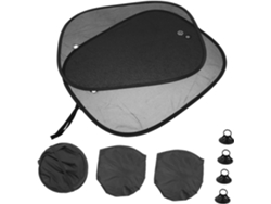Parasol Para Ventana Lateral De Coche Con Ventosas, Cubierta De Malla Gruesa, Protección Solar Para Parabrisas Y