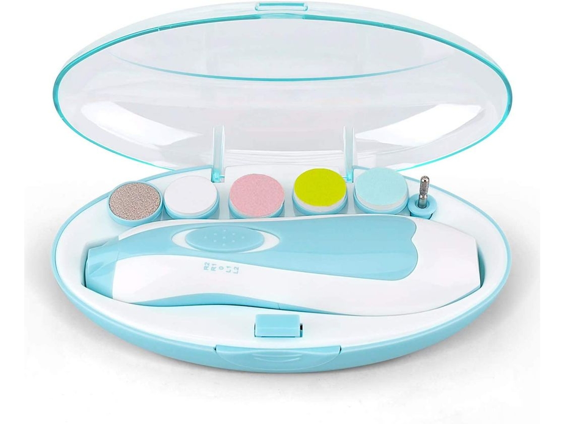 Kit de lima de uñas para bebé con motor silencioso, cortaúñas eléctrico para un cuidado suave (diseño portátil)