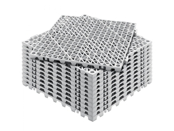 Juego de baldosas drenantes de PVC de 30x30 cm con superficie antideslizante Tekmaquinas
