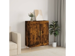 Aparador de madera de ingeniería roble ahumado 69.5x34x90 cm VIDAXL