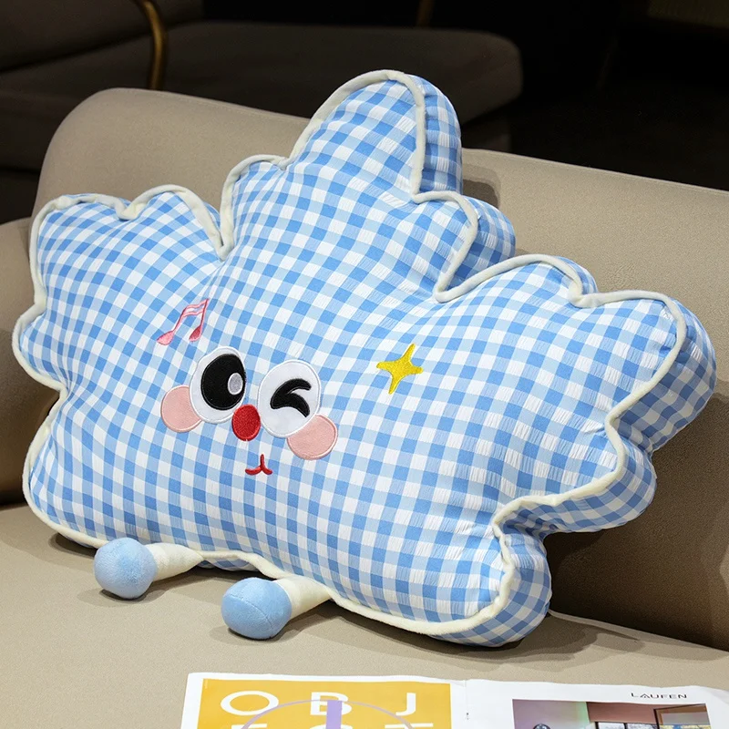 Cojín Decorativo Para Adultos Con Estampado De Hoja De Arce (azul, 45 Cm), Suave Y Cómodo.
