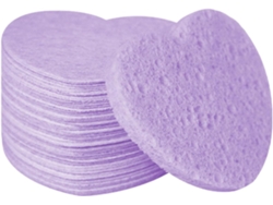 Éponges Pour Le Visage En Forme De Cœur - Exfoliantes 100 % Naturelles Compressées Réutilisables En