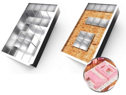 Moldes para pasteles con letras y números personalizables, molde de aleación de aluminio para proyectos creativos de repostería de bricolaje, ideal para