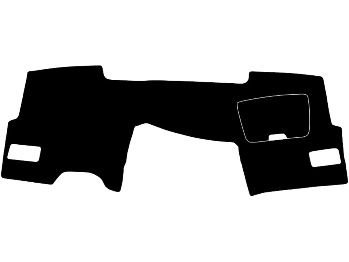 Alfombrilla Protectora De Cuero Y Fibra Carbono Para El Salpicadero Del Toyota Vios 2004-2006 (negro/marrón)