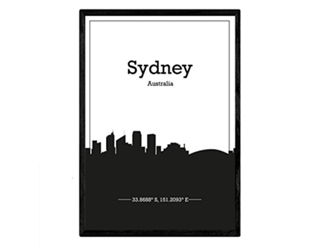 Poster NACNIC Mapa de Sydney Australia (A3)
