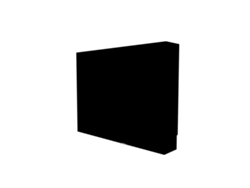 Atole Tapa De Boquilla De Fontanería De Acero Negro - Anchura Fija - Tamaño 6 : 650 X 850 X 150 Mm