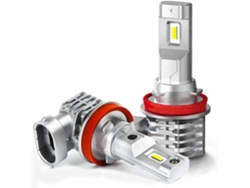 Lâmpada H11/h8/h9 Led, 6500k Branco Carro 12v-24v Lâmpada Farol Kit Substituição. (2 Peças)