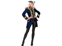 Disfraz de Mujer WIDMANN chaqueta azul frac parade (Tam.: S)