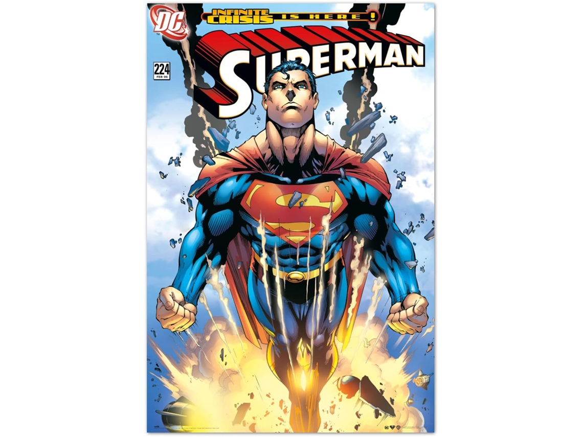 Póster de DC Comics Superman: Crisis Infinita está aquí 61 x 91,5 cm