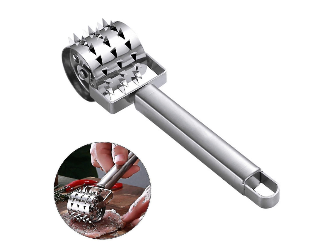 Herramienta Manual De Acero Inoxidable Para Carne Con Agujeros Afilados Martillo Para Hacer Carne Tierna Y Deliciosa Premium