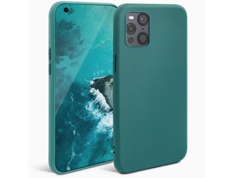 Funda de Silicona MOOZY Serie Minimalista para Oppo Find X3 Pro Azul Grisáceo – Acabado Mate Funda Ligera para Teléfono Funda Protectora Fina y Sua...