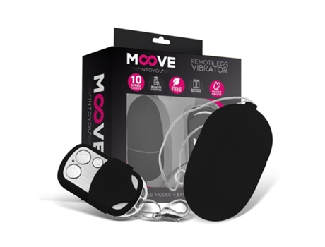 Huevo Vibrador Con Control Remoto Tamaño Mediano Negro MOOVE