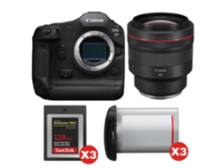 Canon Eos R1 + Rf 85mm F/1.2 L Usm + 3 Sandisk 128gb Extreme Pro Cfexpress Type B + 3 Canon Lp-e19 + Ebook “20 Consejos Para Fotos Que Impactan”