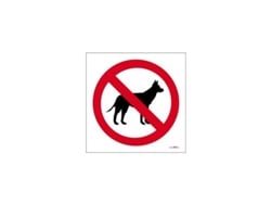 Señal De Adhesión. No Está Permitido Perro 10x10cm Rd46633 Normaluz