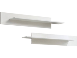 Conjunto 2 Estanterías de Pared MÓVEIS BONITOS Nora (Blanco - 100x20x20 cm)