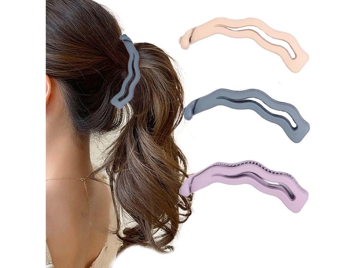 Pinzas Tipo Banana, 3 Piezas, Pinzas Largas Tipo Peine, Pinzas Para El Cabello Duraderas Para Mujeres Y Niñas Con Cabello Grueso O Fino.
