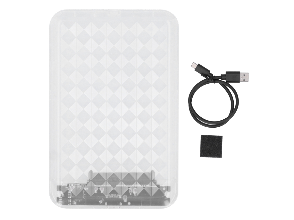 Caja De Gabinete Sata Hdd Ssd K2536c 5gbps Caja Externa Móvil Transparente