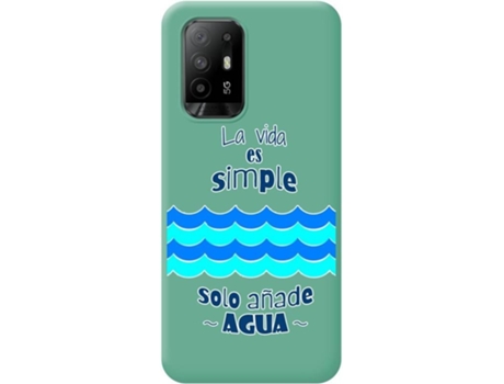 Carcasa para Oppo A94 5G TUMUNDOSMARTPHONE Silicona Líquida Dibujos Verde