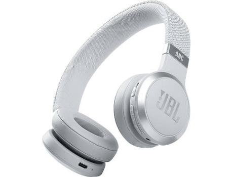 Auriculares Bluetooth Multipoint JBL Live 460NC (On Ear - Micrófono - Noise Canceling - Blanco)