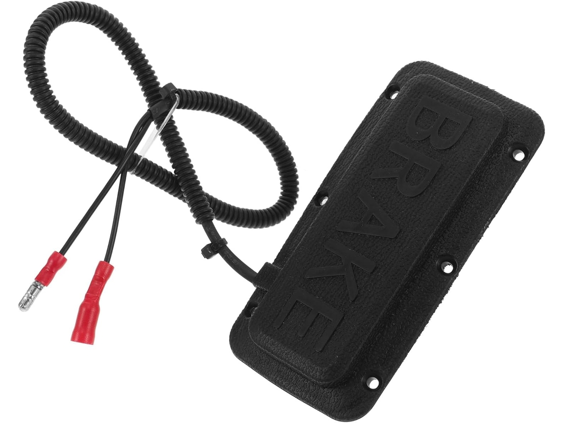 Carrito de compra con freno, luz trasera y pastillas de freno, compatibles e instalados.