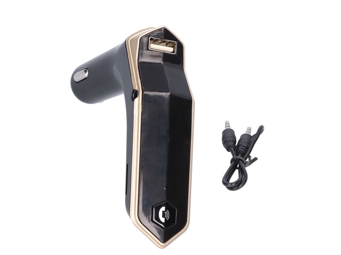 Modulador Fm Inalámbrico Bluetooth Para Coche S8 Con Puerto De Carga Usb, Entrada Y Salida Aux De 12v-24v