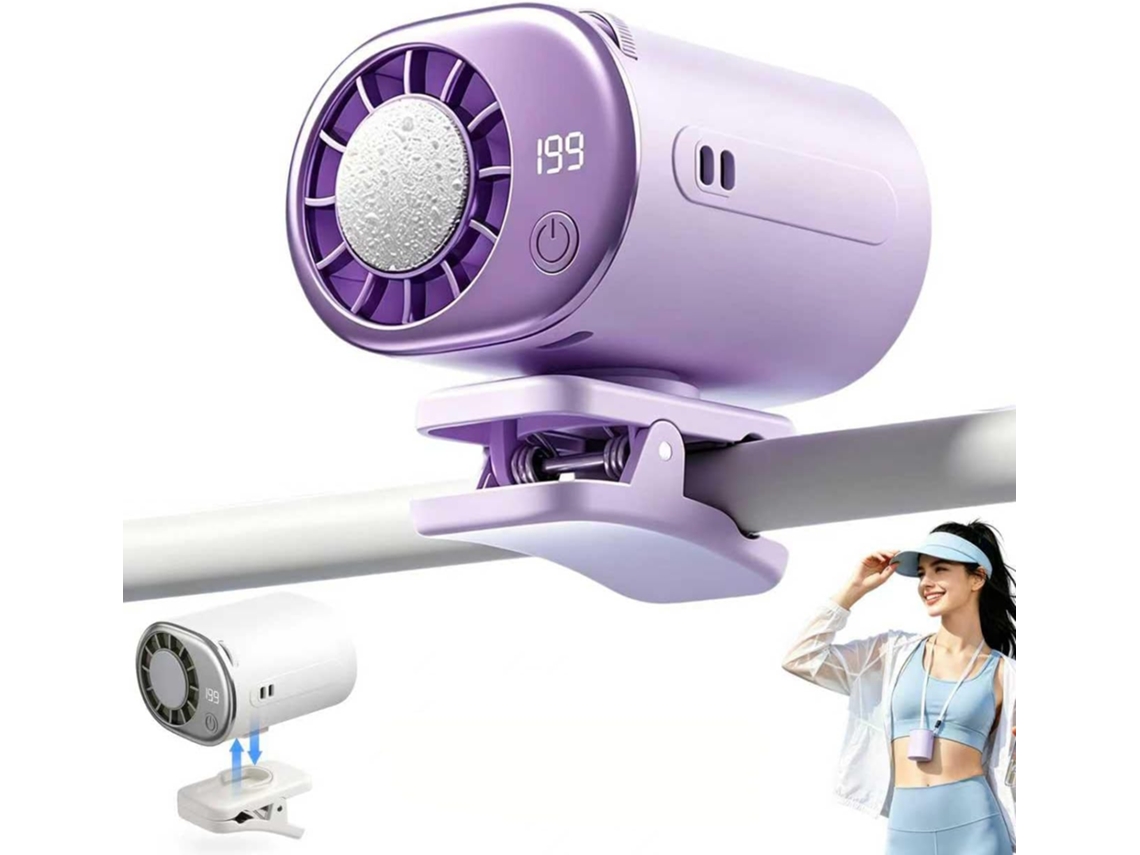 Ventilador De Refrigeración Montado En La Cintura - Ventilador De Refrigeración Para Semiconductores - Morado