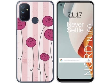 Carcasa OnePlus Nord N100 TUMUNDOSMARTPHONE Flores Vintage Multicolor