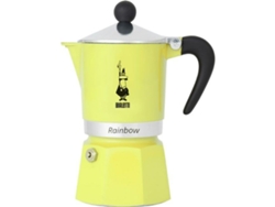 Cafetera Italiana BIALETTI Primavera Amarillo Aluminio 270 ml 6 Tazas