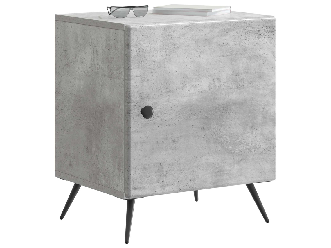 Maison Exclusive - Armario De Noche 2 Pcs Gris Hormigón 43 X 34,5 X 50 Cm