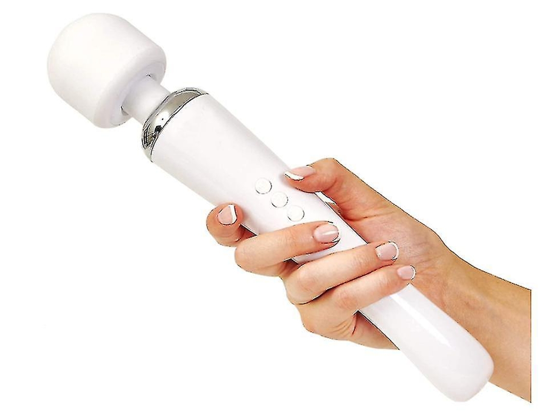 Masajeador Inalámbrico - Potente Vibración Terapéutica - Usb - Blanco