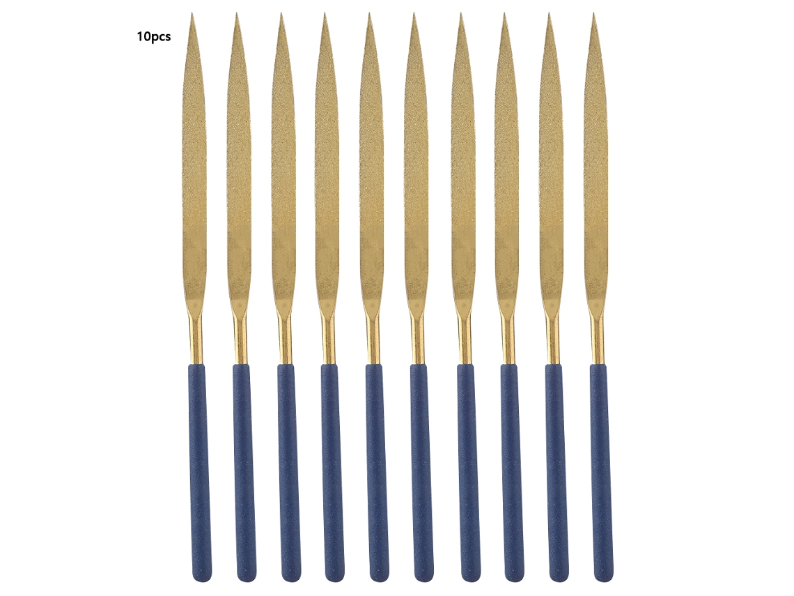 10 Piezas Limas Diamante Semirredondas Resistentes Al Desgaste Accesorio 5*180 Para Carpintería Y Tallado