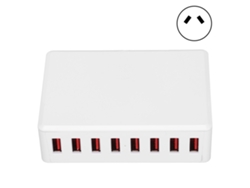 Carregador Usb 8 Portas 40w 2.4a Estação De Carregamento Inteligente Portátil Para Celulares Tablets Tomada Au 100-240v