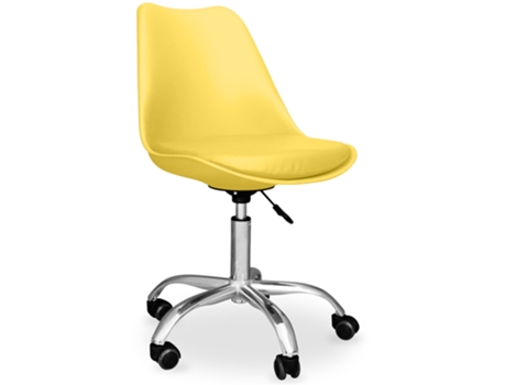Silla de Oficina con Ruedas Silla de Secretariado Giratoria Tulip ICONIK INTERIOR