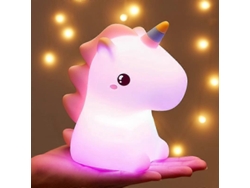 Luz nocturna recargable con forma de unicornio para niños. Rosewell