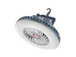 Omni-ventilador De Camping Portátil Con Linterna Led Recargable Batería Operada Con Gancho Colgante Para Tienda De Campaña Coche Emergencia